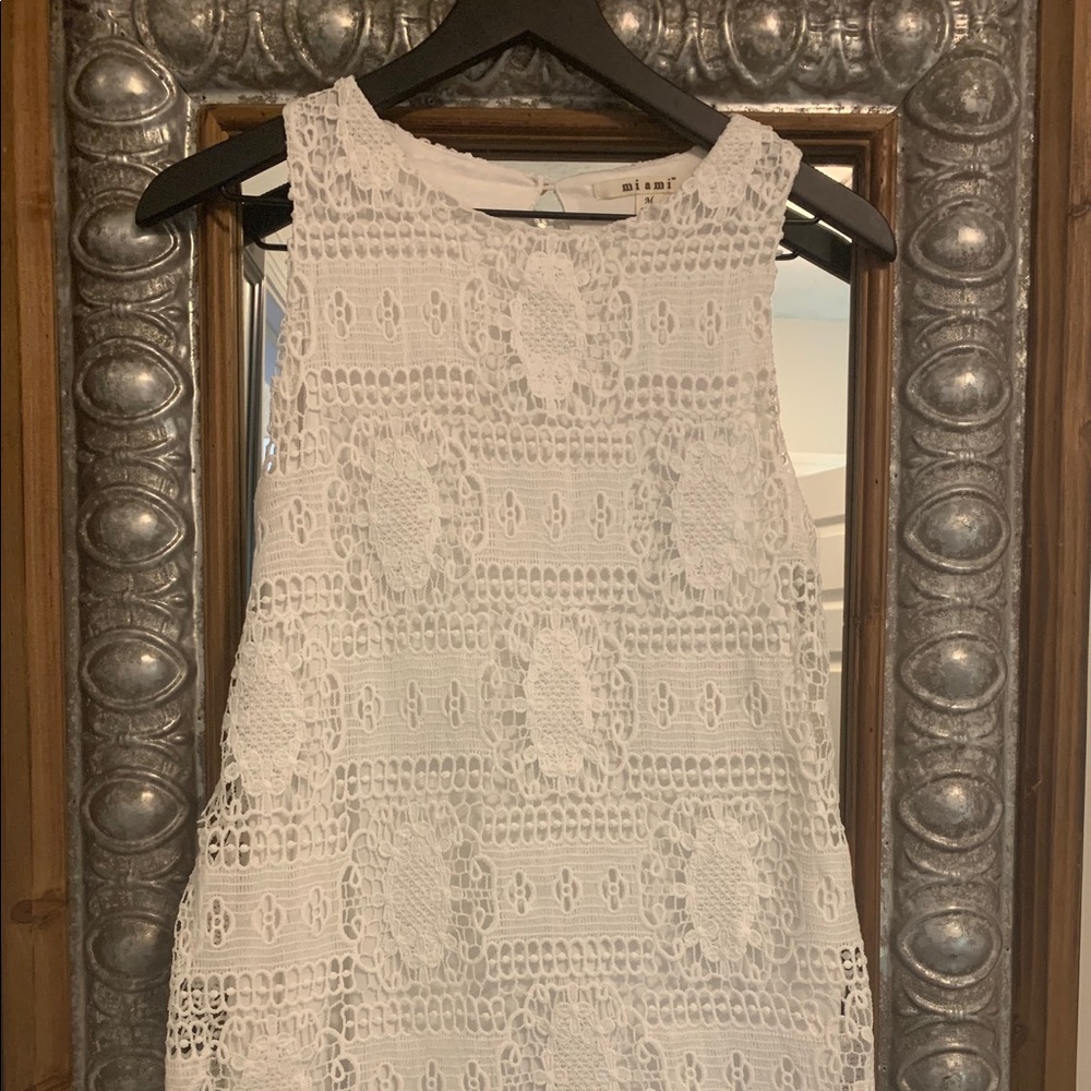 White Francesca’s Miami Brand Dress—Medium
